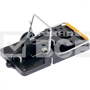 Мышеловка Сибртех пластиковая открытая, металлический механизм, малая, 100х45 мм, 2 шт.