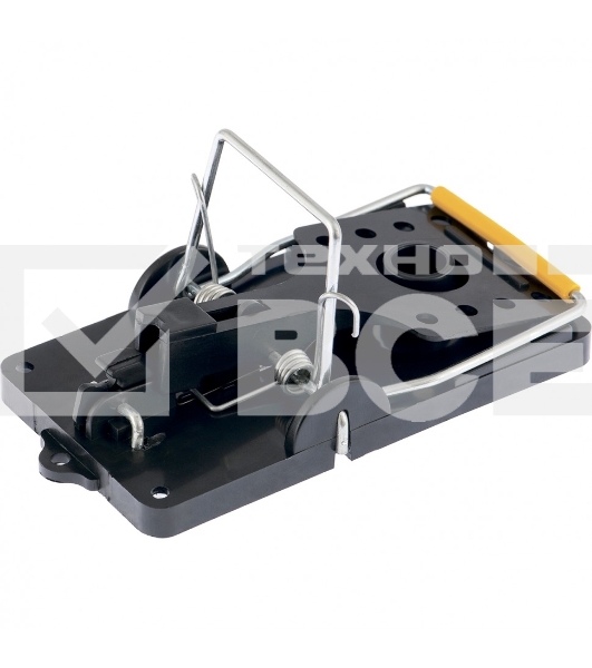 Мышеловка Сибртех пластиковая открытая, металлический механизм, малая, 100х45 мм, 2 шт.