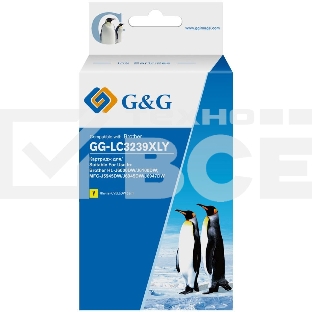 Картридж струйный G&G GG-LC3239XLY желтый (52мл) для Brother HL-J6000DW/J6100DW