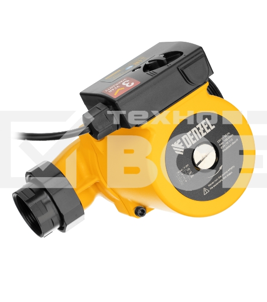 Циркуляционный насос Denzel CP32-8, напор 8 м, 160 л/мин, 1 м кабель, монт. длина 180 мм