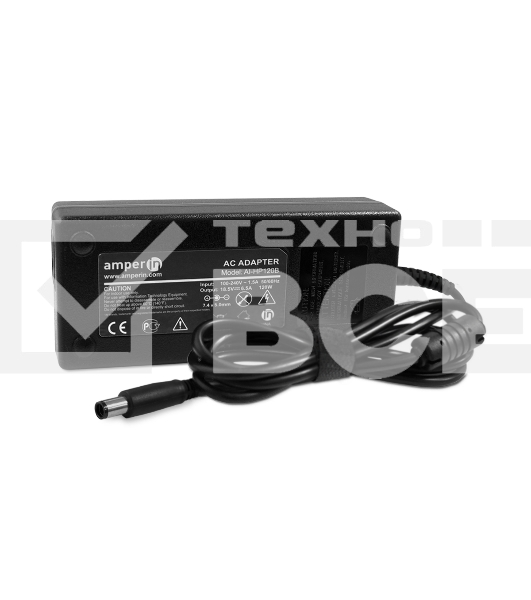Блок питания (сетевой адаптер) Amperin AI-HP120B для ноутбуков HP 18.5V 6.5A 7.4pin