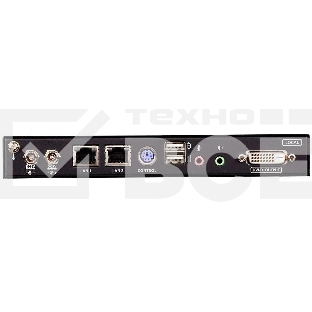 Удлинитель, KVM+DVI, управление по IP, Rackmount/Desktop, 10/100 Base-T, с KVM-шнурами PS2 1х1.2м.;USB 1x1.2м., TCP/IP, (Virtual Media;WIN98SE/ME/2000/XP/FREE-BSD/LINUX 7.0 или выше;1600x1200 60Hz;)/ 1-Local/Remote Share Access Single Port DVI KVM over IP