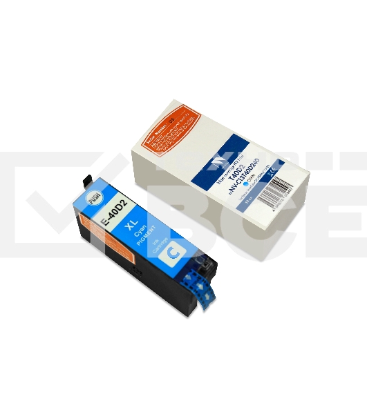 Струйный картридж NV Print T40D2 (NV-C13T40D240) Cyan для Epson SureColor SC-T5100/T3100 (50 мл) совместимый