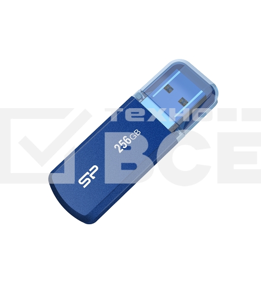 Флешка USB 256Gb Silicon Power Helios 202, USB 3.2, Голубой