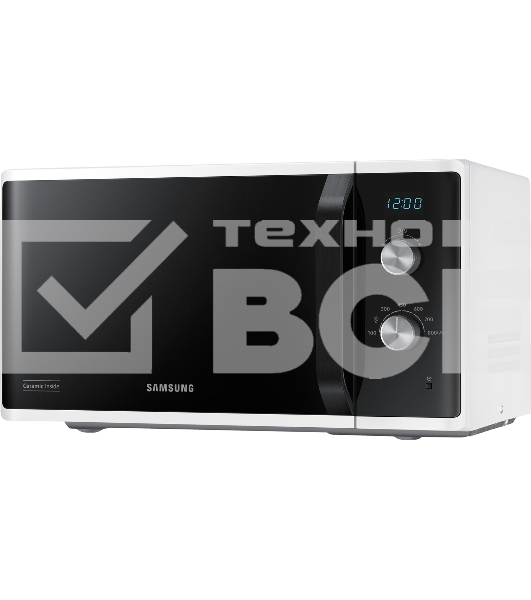 Микроволновая печь Samsung MS23K3614AW белый, 23 л, 800 Вт, переключатели - поворотный механизм