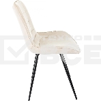 Стул для дома Бюрократ CH-K2_4 комплект 4 шт бежевый Holland 06 металл черный на ножках (CH-K2_1/HL07_4), фото6