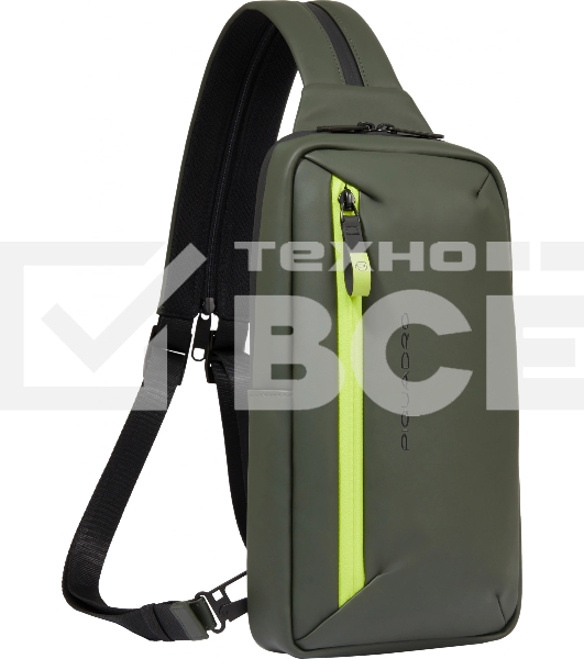 Рюкзак слинг Piquadro Corner 2.0 CA6466C2OW/VE зеленый полиэстер