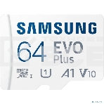 Флеш карта microSD 64Gb SAMSUNG EVO PLUS microSDXC Class 10, UHS-I, (SD адаптер) 130MB/s, фото4