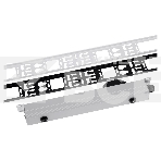 Вертикальный кабельный органайзер ЦМО в шкаф, ширина 75 мм 42U, черный (ВКО-М-42.75-9005), фото4