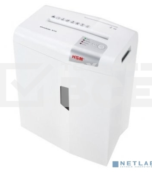 Шредер HSM ShredStar X10-4.5x30 (секр.P-4)/фрагменты/10лист./21лтр./скрепки/скобы/пл.карты/CD