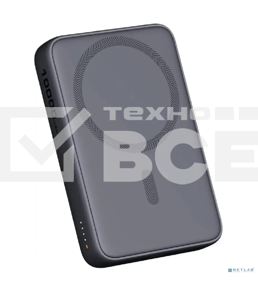 Портативный аккумулятор Aukey Magnetic 10000 Qi черный