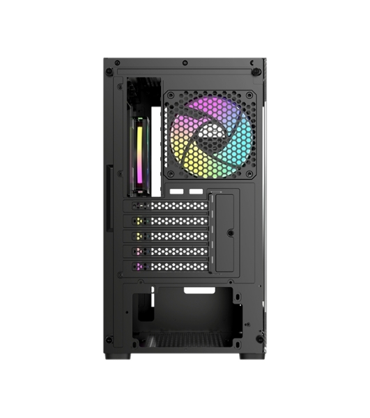 Компьютерный корпус Ocypus Gaммa C52 BK ARGB mATX/win/black/3 ARGB fans/no PSU/Tempered Glass