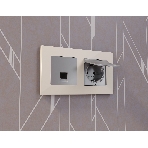 Комплект механизма компьютерной розетки ALFA Сталь матовый RJ-45(8P8C) CAT6 с шторкой QUANT (AP5120, VM188) MA512010, фото4