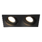 Встраиваемый поворотный точечный светильник Ambrella light TN102760/2 BK черный IP20 GU5.3/2 200*100*32, фото10