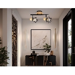 Светильник Ambrella light TR8752/2 BK/WD черный/дерево IP20 E27/2 310*115*200, фото3