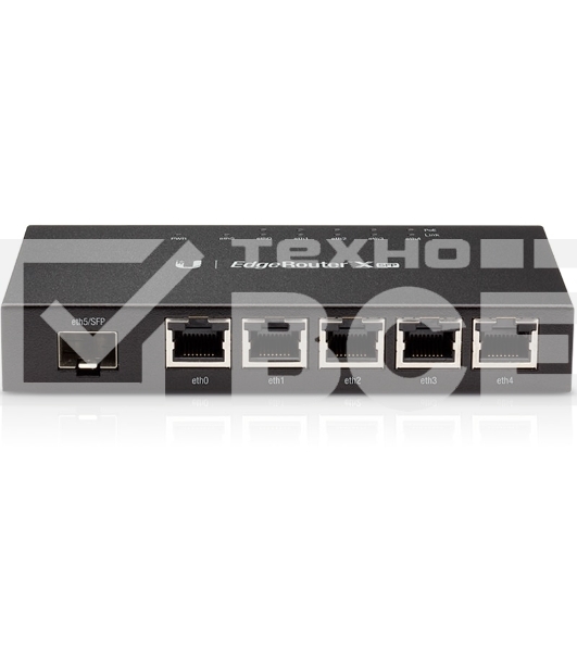 Сетевое оборудование UBIQUITI ER-X-SFP Маршрутизатор 5x Ethernet, 1x SFP, раздача PoE