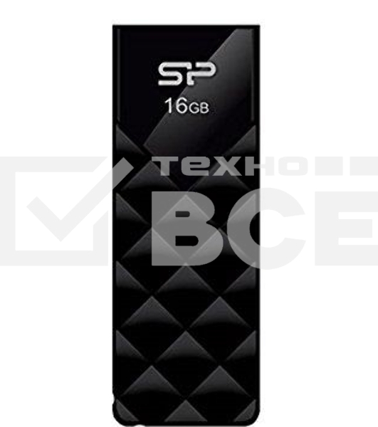 Флеш диск Silicon Power 16Gb Ultima U03 SP016GBUF2U03V1K USB2.0 черный