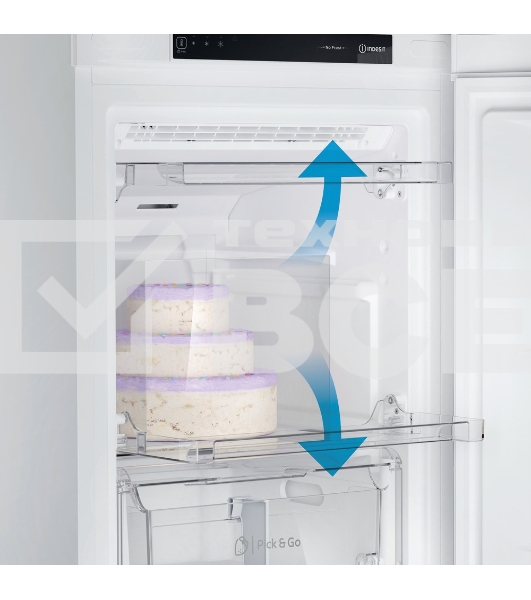 Морозильная камера Indesit DFZ 4150.1 белый, 204л, 6 ящиков