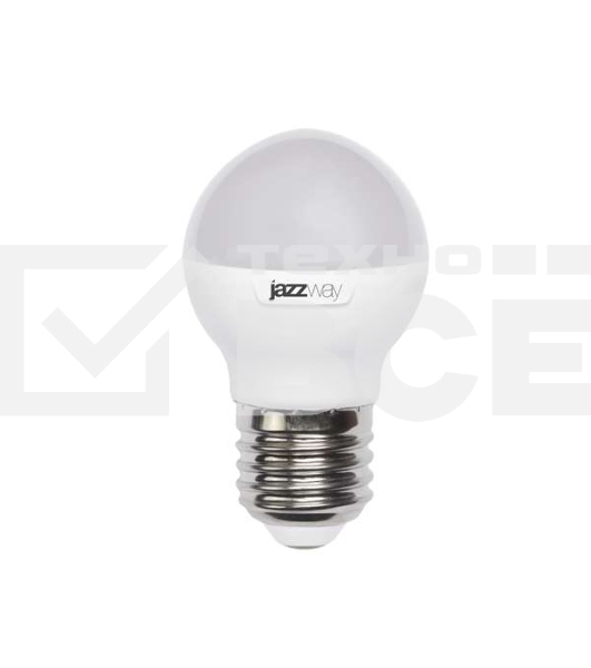Лампа светодиодная PLED-SP G45 9Вт шар 5000К холод. бел. E27 820лм 230В JazzWay 2859662A