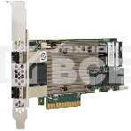 Контроллер MegaRAID 9480-8I8e SGL (05-50031-00), PCIe 3.1 x8 LP, SAS/SATA/NVMe, RAID 0,1,5,6,10,50,60, 16port(2 * int SFF8643 + 2 * ext SFF8644), 4Gb Cache, 3516ROC, фото 1