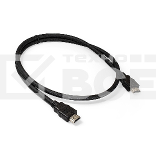 Кабель HDMI Exegate EX287729RUS EX-CC-HDMI2-1.0 (19M/19M, v2.0, 1м, 4K UHD, Ethernet, позолоченные контакты)