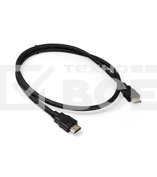 Кабель HDMI Exegate EX287729RUS EX-CC-HDMI2-1.0 (19M/19M, v2.0, 1м, 4K UHD, Ethernet, позолоченные контакты)