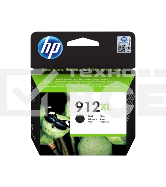 Картридж струйный HP 912 3YL84AE черный (825стр.) для HP OfficeJet 801x/802x