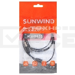 Кабель SunWind USB (m)-micro USB (m) 1м черный плоский, фото7