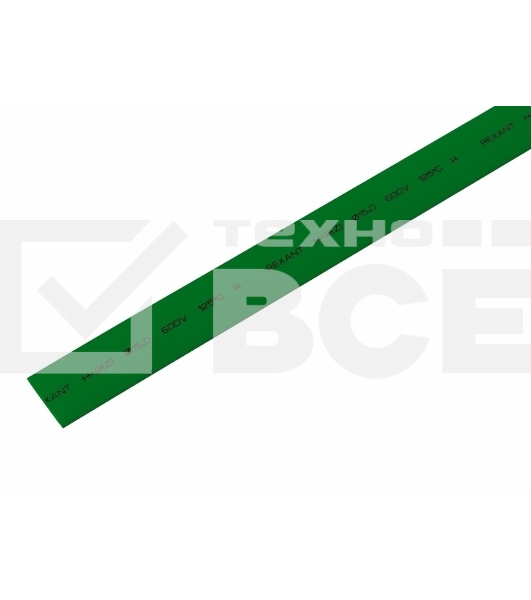 Трубка термоусаживаемая PROconnect ТУТ 15,0/7,5мм, зеленая, упаковка 50 шт. по 1м,