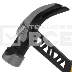 Молоток-гвоздодер Denzel 450 г, цельнокованый, боек с магнитом, двухкомп. обрезин. рук-ка, фото10