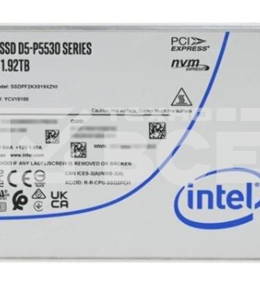 Накопитель SSD INTEL PCIE 1.92TB TLC D5-P5530 SSDPF2KX019XZN1