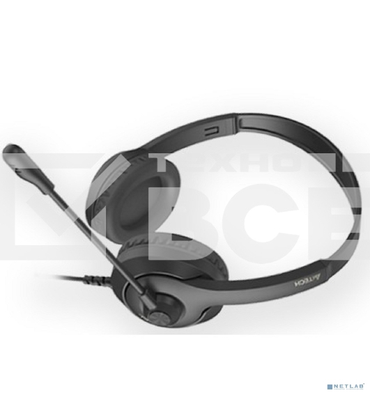 Наушники с микрофоном A4Tech Fstyler FH100i черный 1.8м накладные оголовье (FH100I)