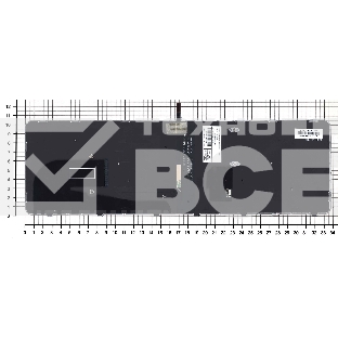 Клавиатура для ноутбука HP Elitebook 850 G3 850 G4 черная с серой рамкой и подсветкой