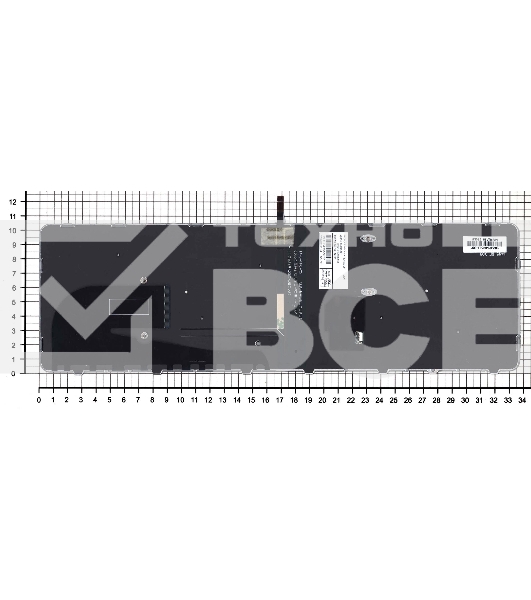 Клавиатура для ноутбука HP Elitebook 850 G3 850 G4 черная с серой рамкой и подсветкой