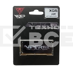 Оперативная память Patriot Steel Series, DDR4, 16GB (1x16 GB), 3200 MHz, CL22, радиатор, чёрный, SO-DIMM, фото8