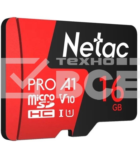 Флеш-накопитель NeTac Карта памяти Netac MicroSD P500 Extreme Pro 16GB, Retail version card only