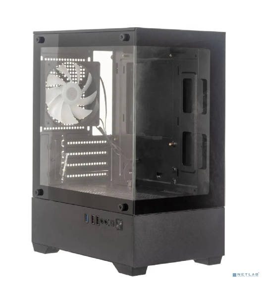 Компьютерный корпус Accord ACC-ZCU2B черный без БП mATX 1x120мм 1xUSB3.0 1xUSB3.1 audio