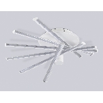Потолочный светодиодный светильник Ambrella light FL6231 WH белый 88W 3000K-6400K+RGB 605*605*200 (ПДУ ИК), фото 1