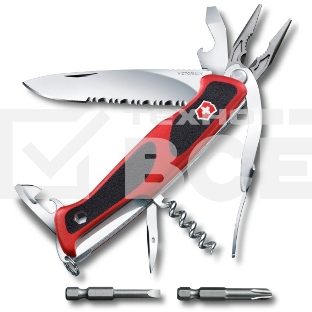 Нож перочинный Victorinox RangerGrip 174 Handyman (0.9728.WC) 130мм 17функций красный/черный карт.коробка