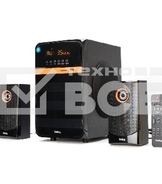 Колонки Dialog Progressive AP-240B BLACK - акустические колонки 2.1, 50W+2*10W RMS, Bluetooth, USB+SD reader