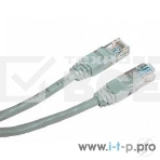 Патч-корд UTP, кат 5e, 1м с RJ45серый, фото 1