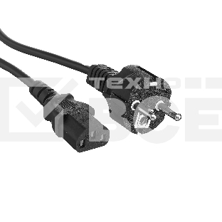 Кабель питания ExeGate Special PC-1,8S (Евровилка Schuko->С13) 3*0.5mm2, CCA, черный, 1.8м.