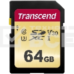 Флеш карта SD 64GB Transcend SDХC UHS-I U3, MLC, фото 1