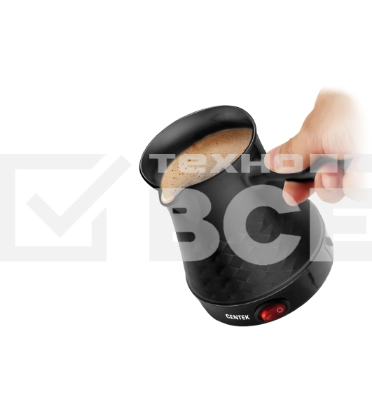Электрическая турка Centek CT-1097 Black, 200 мл, 1050 Вт.
