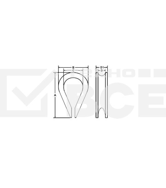 Коуш DIN 6899 d 3