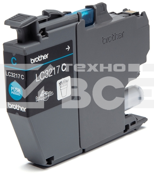 Картридж струйный Brother LC3237C голубой (1500 стр.) для HLJ6000DW, MFCJ5945DW, MFCJ6945DW