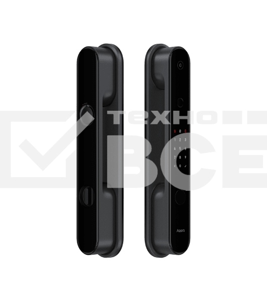 Умный замок Aqara D100 Zigbee врезной разбл.отпеч.паль. 2480mAh черный (ZNMS20LM)