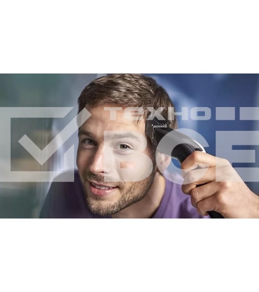 Моющаяся машинка для стрижки волос, series 5000, 28 установок длины (0,5–28 мм), Технология Trim-n-Flow PRO, 90 минут работы после 1 часа зарядки