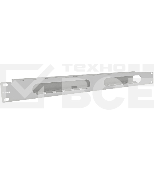 Кабельный органайзер Горизонтальный NTSS NTSS-HORGС-1U-(72) односторонний 1U шир.:19