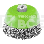 Щетка для УШМ СИБРТЕХ 125 мм М14, чашка, витая проволока 0,3 mm 746067, фото6